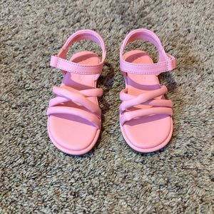 Pink toddler girl sandals